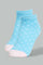 Redtag-Assorted-4Pk-Jacquard-Ankle-Socks-Ankle-Socks-Girls-2 to 8 Years