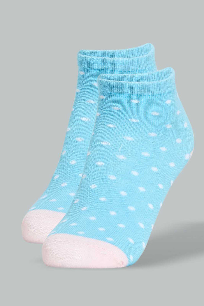 Redtag-Assorted-4Pk-Jacquard-Ankle-Socks-Ankle-Socks-Girls-2 to 8 Years