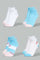 Redtag-Assorted-4Pk-Jacquard-Ankle-Socks-Ankle-Socks-Girls-2 to 8 Years