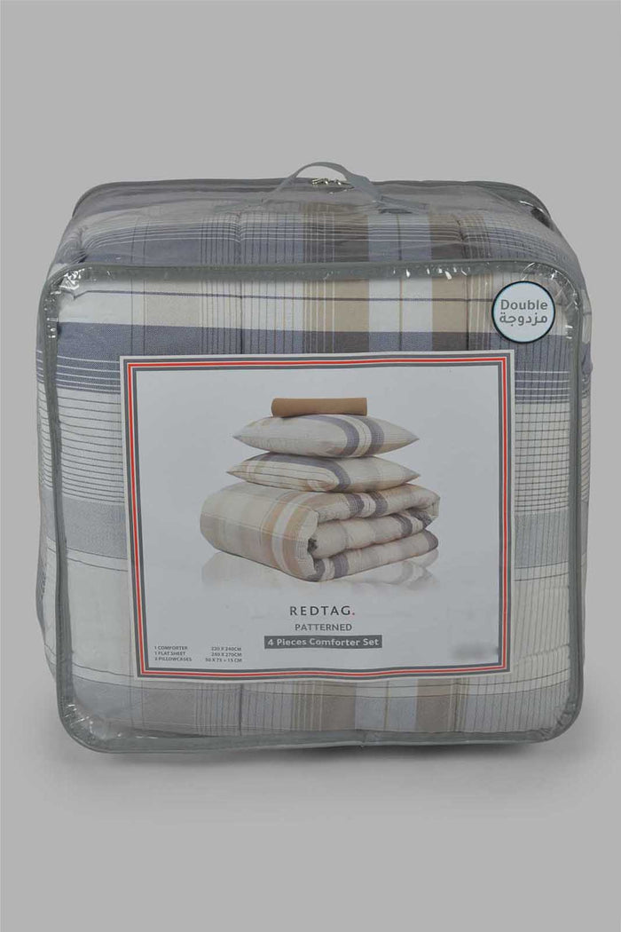 Redtag-Assorted-4-Piece-Comforter-Set
-(Double-Size)-365,-Category:Comforters,-Colour:Assorted,-Deals:New-In,-Filter:Home-Bedroom,-HMW-BED-Comforters,-New-In-HMW-BED,-Non-Sale,-Section:Homewares-Home-Bedroom-