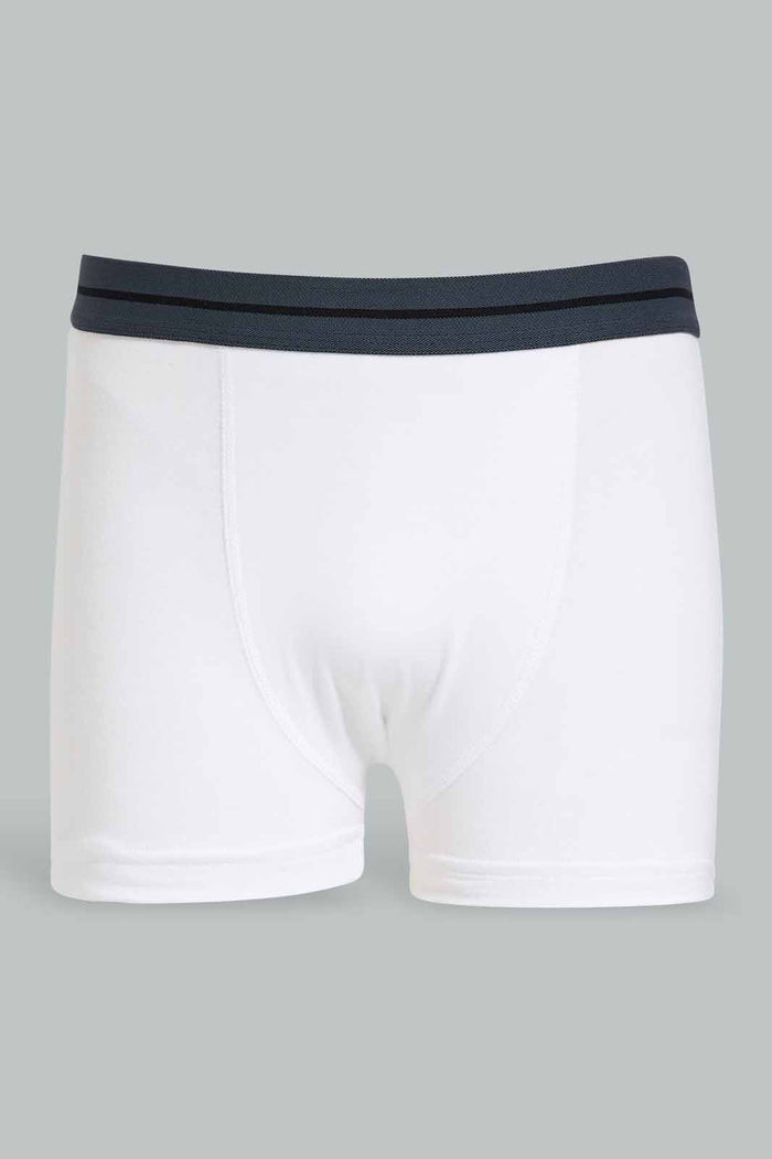 Redtag-White/Black/Grey-Mel-3Pcs-Pack-Boxer-Shorts-BSR-Boxers,-Category:Boxers,-Colour:Assorted,-Deals:New-In,-Dept:Boys,-ESS,-Filter:Senior-Boys-(8-to-14-Yrs),-New-In-BSR-APL,-Non-Sale,-Section:Boys-(0-to-14Yrs),-W22O-Senior-Boys-9 to 14 Years