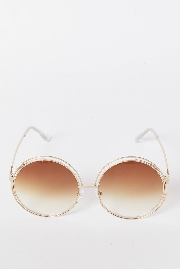 Redtag-Round-Shaped-Sunglasses-Category:Sunglasses,-Colour:Assorted,-Deals:New-In,-Dept:Ladieswear,-Filter:Women's-Accessories,-New-In,-New-In-Women-ACC,-Non-Sale,-S23A,-Section:Women,-Women-Sunglasses-Women-