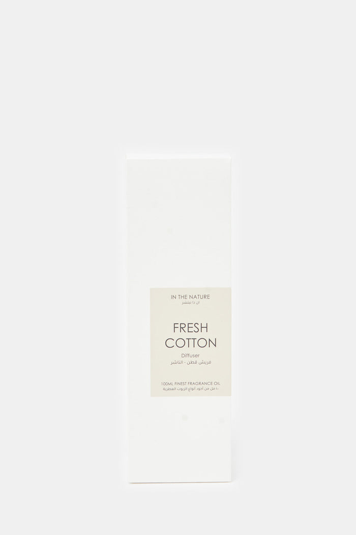 Redtag-Fresh-Cotton-100Ml-Diffuser-Category:Diffuser,-Colour:White,-Deals:New-In,-Filter:Home-Decor,-H1:HMW,-H2:HOM,-H3:CNF,-H4:DIF,-HMW-HOM-Candle-&-Fragrances,-HMWHOMCNFDIF,-New-In-HMW-HOM,-Non-Sale,-ProductType:Diffuser,-Season:W23B,-Section:Homewares,-W23B-Home-Decor-