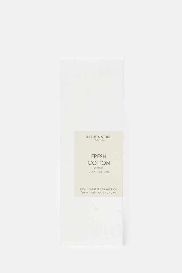 Redtag-Fresh-Cotton-150Ml-Diffuser-Category:Diffuser,-Colour:White,-Deals:New-In,-Filter:Home-Decor,-H1:HMW,-H2:HOM,-H3:CNF,-H4:DIF,-HMW-HOM-Candle-&-Fragrances,-HMWHOMCNFDIF,-New-In-HMW-HOM,-Non-Sale,-ProductType:Diffuser,-Season:W23B,-Section:Homewares,-W23B-Home-Decor-