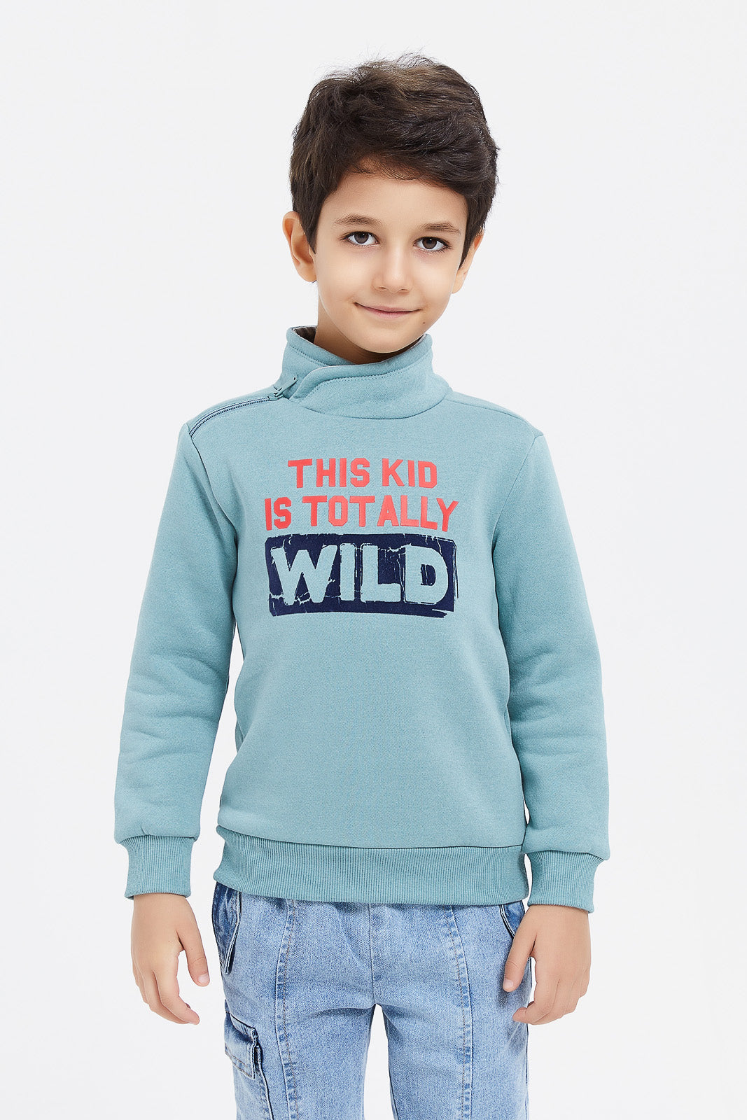 اشترِ Boys Mint Printed Sweatshirt 127155536 من الإمارات العربية | ردتاغ