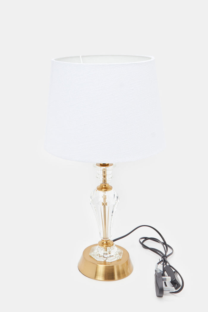 Redtag-Gold-Metal-&-Crystal-Table-Lamp-Category:Lamps,-Colour:Gold,-Deals:New-In,-Filter:Home-Decor,-H1:HMW,-H2:HOM,-H3:LTN,-H4:LAM,-HMW-HOM-Lighting,-HMWHOMLTNLAM,-New-In-HMW-HOM,-Non-Sale,-ProductType:Bathmat-Sets,-Season:W23B,-Section:Homewares,-W23B-Home-Decor-